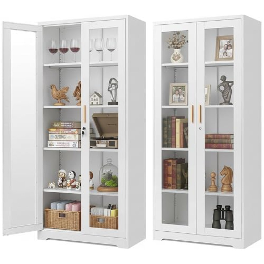 Glass Cabinet Display - Domowa witryna na kolekcje z szklanymi