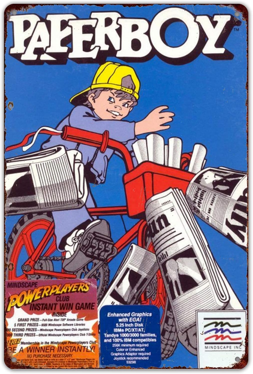 Arcade X - Tabliczka metalowa 8