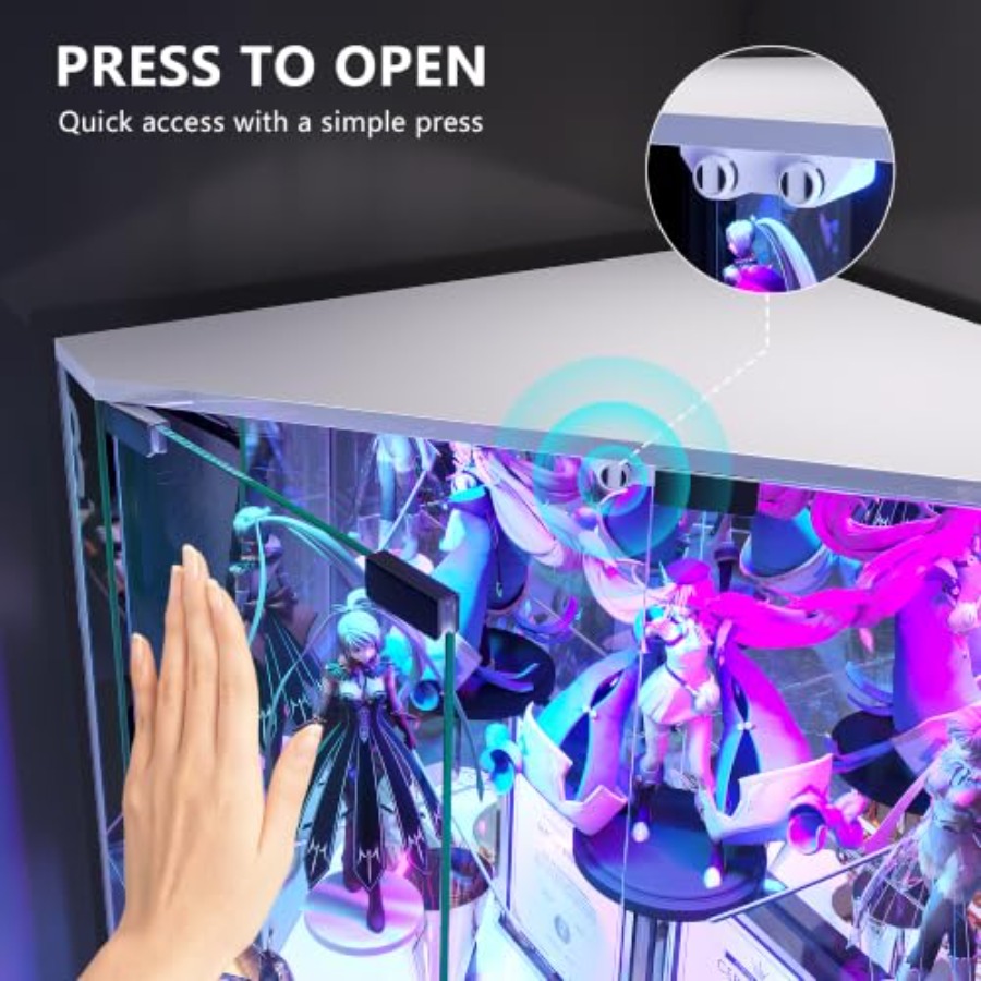 Wysoka szafka narożna z szklan – Glass Cabinet Display recenzja i cena