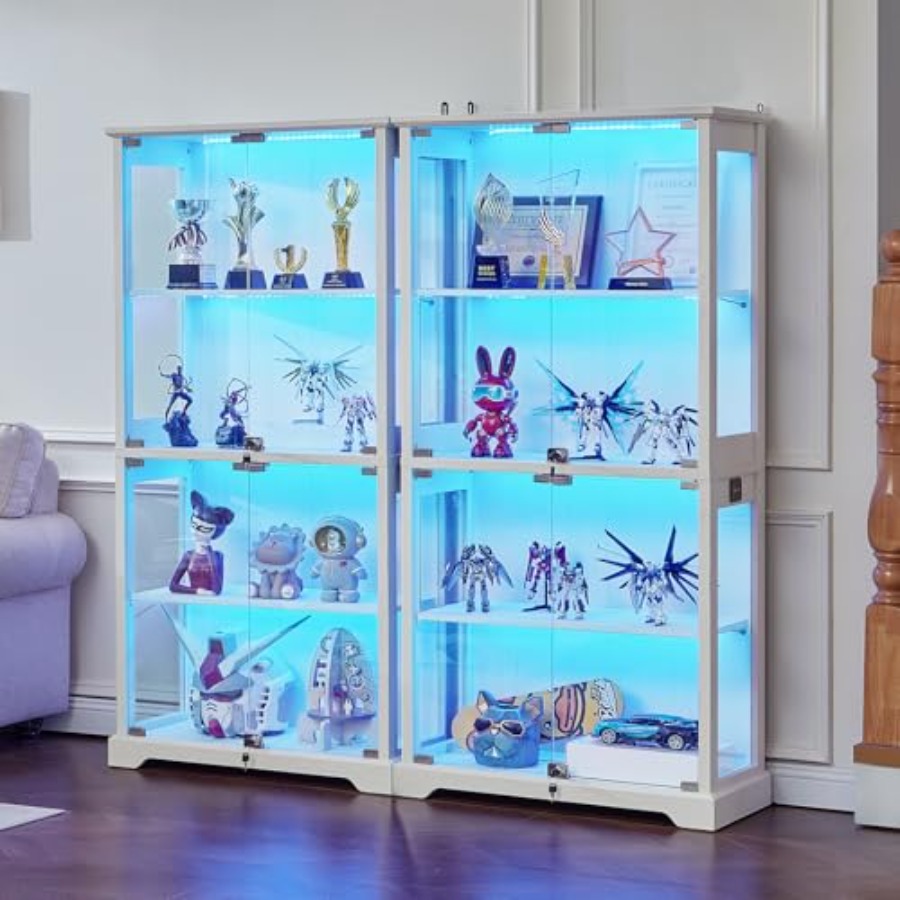 Szklana witryna w stylu rustyk – Glass Cabinet Display recenzja i cena