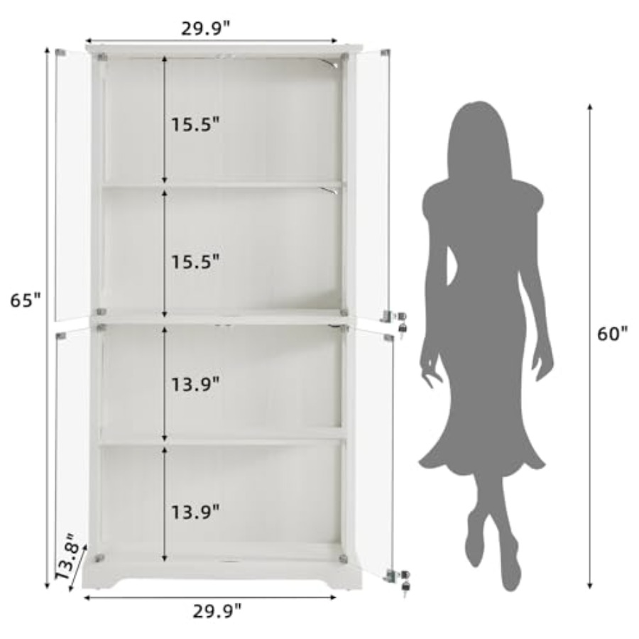 Szklana witryna w stylu rustyk – Glass Cabinet Display recenzja i cena