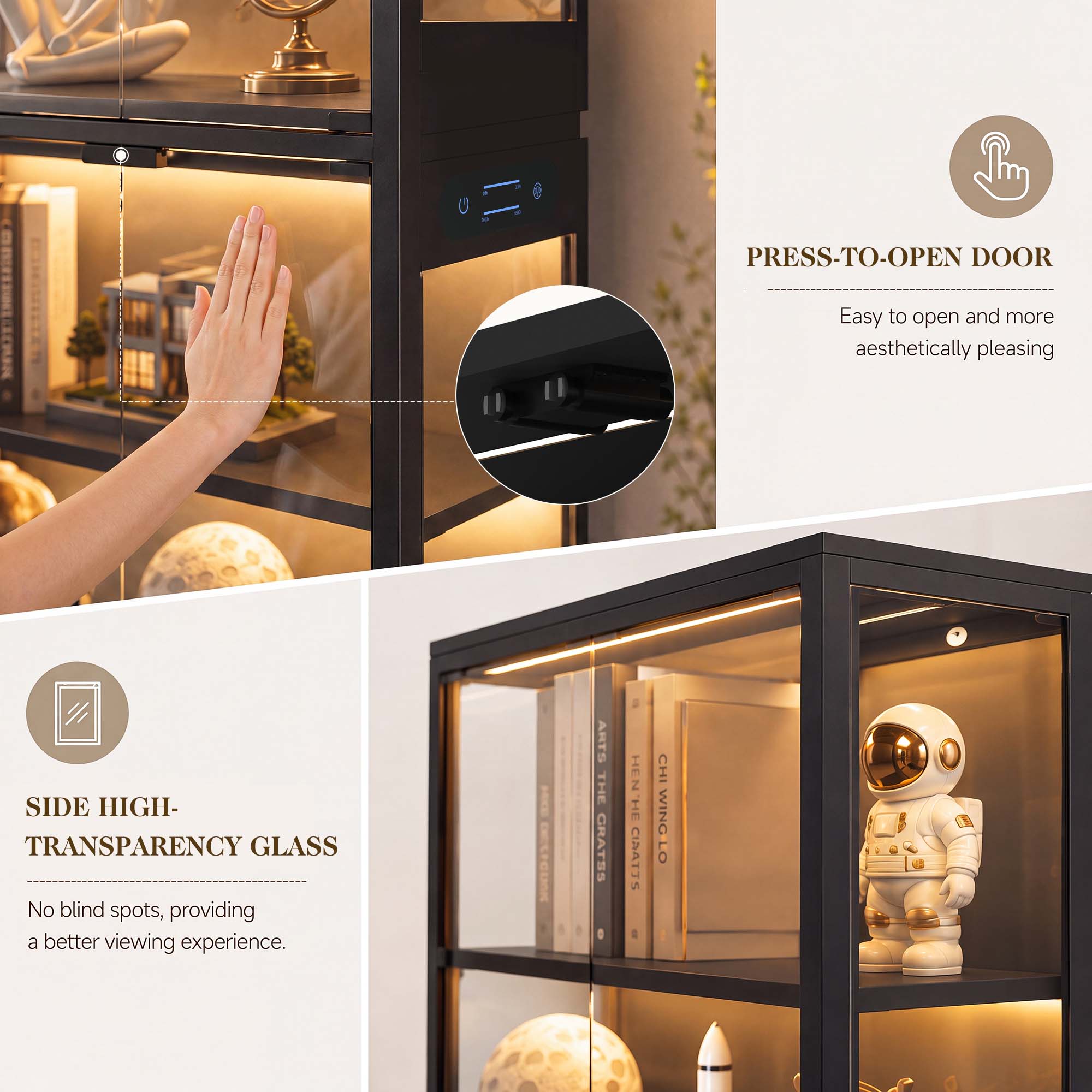 TCGBKAF 5-poziomowa szafka eks – Glass Cabinet Display recenzja i cena
