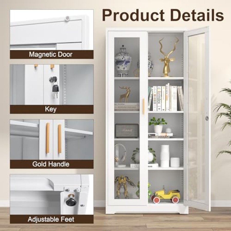 Domowa witryna na kolekcje z s – Glass Cabinet Display recenzja i cena
