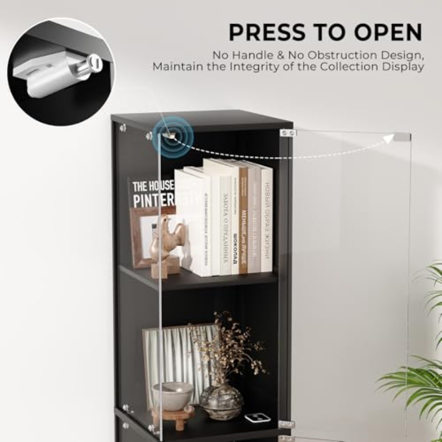 Narożna witryna z szklanymi dr – Glass Cabinet Display recenzja i cena