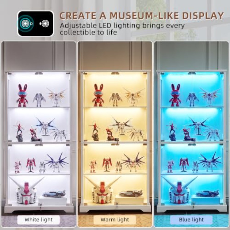 Szklana witryna w stylu rustyk – Glass Cabinet Display recenzja i cena