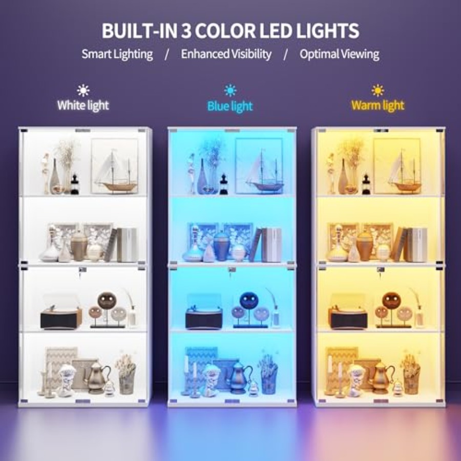 66-calowa szklana witryna na k – Glass Cabinet Display recenzja i cena
