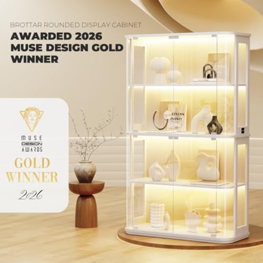Zaokrąglona witryna ekspozycyj – Glass Cabinet Display recenzja i cena
