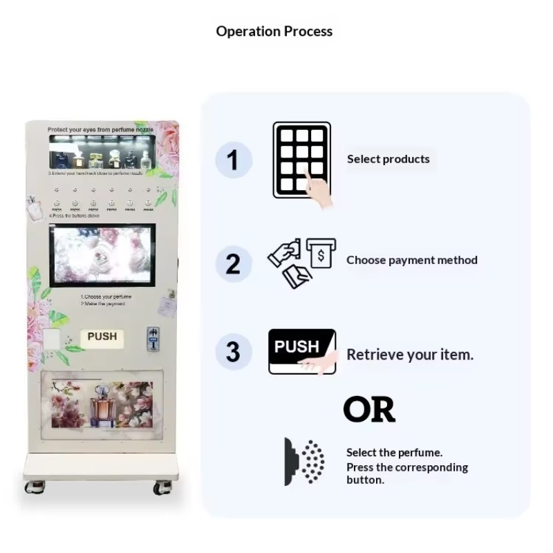 Automat do sprzedaży perfum w  – Popcorn Vending Machine recenzja i cena