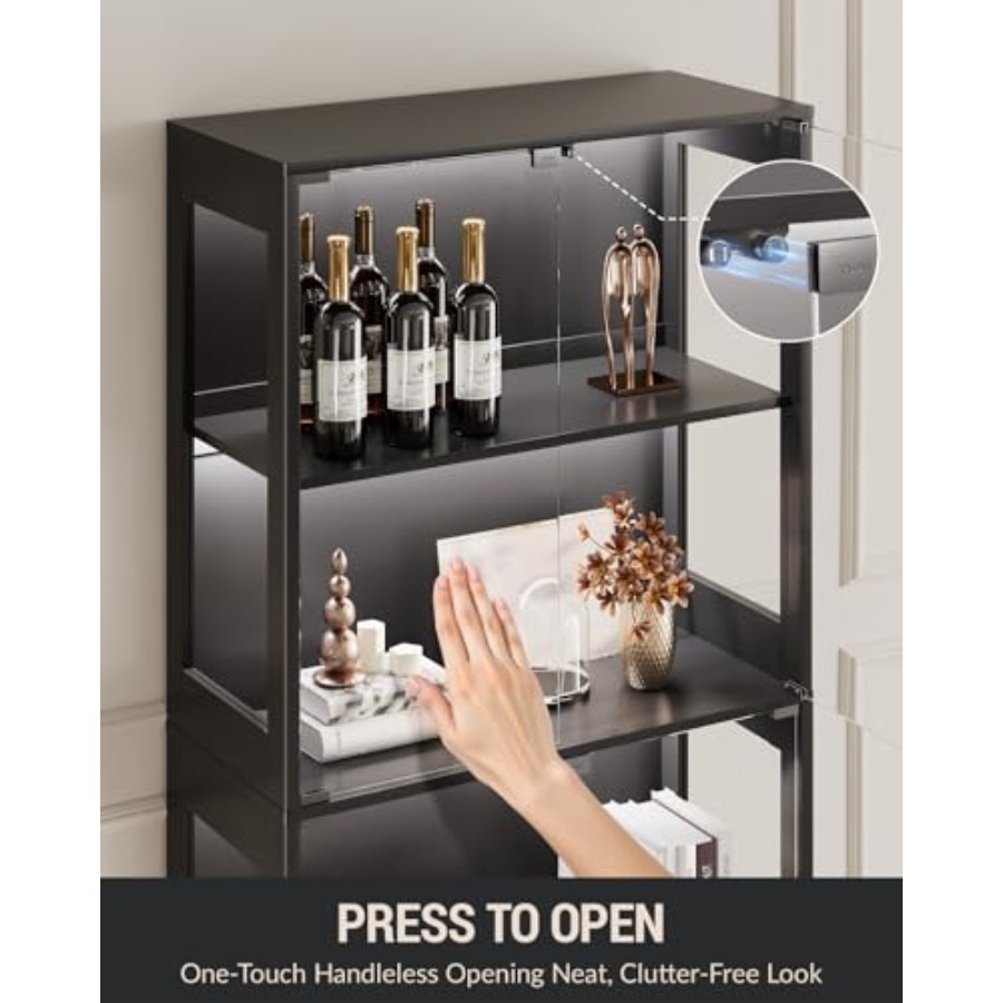 Szklana witryna z drzwiczkami  – Glass Cabinet Display recenzja i cena